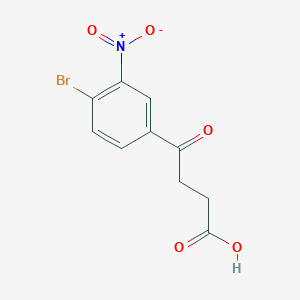 molecular formula C10H8BrNO5 B8291600 3-(4-Bromo-3-nitrobenzoyl)propionic acid 