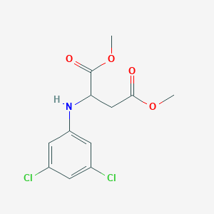 molecular formula C12H13Cl2NO4 B8291631 Methyl-2-(3,5-dichlorophenylamino)-3-methoxycarbonylpropionate 