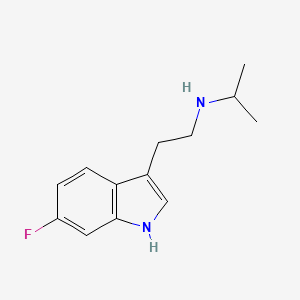 molecular formula C13H17FN2 B8291689 6-Fluoro-3-(1-isopropylamino)ethylindole 