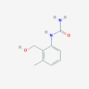 molecular formula C9H12N2O2 B8291700 2-Methyl-6-ureidobenzyl alcohol 