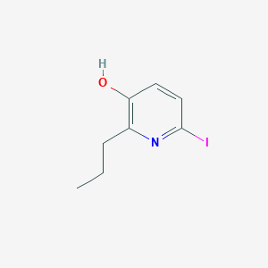 molecular formula C8H10INO B8291755 6-Iodo-2-propylpyridin-3-ol 