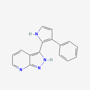 3-(3-Phenyl-1H-pyrrol-2-yl)-1H-pyrazolo[3,4-b]pyridine