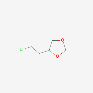 molecular formula C5H9ClO2 B8291864 5-beta-Chloroethyl-1,3-dioxolane 