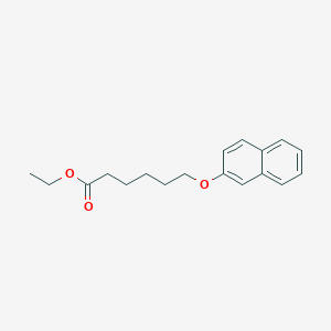molecular formula C18H22O3 B8291905 Ethyl 6-(2-naphthyloxy)hexanoate 