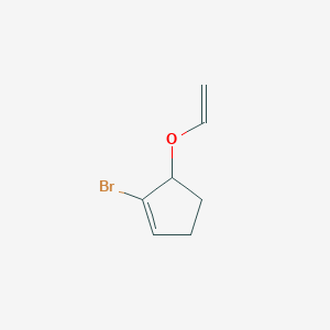 molecular formula C7H9BrO B8291966 1-Bromo-5-vinyloxy-cyclopentene 