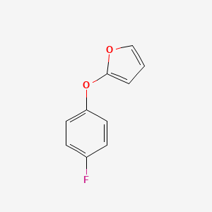 molecular formula C10H7FO2 B8292003 2-(4-Fluorophenoxy)furan 
