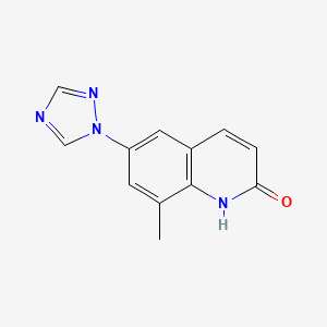 6-(1,2,4-triazol-1-yl)-8-methyl-2-(1H)-quinolone