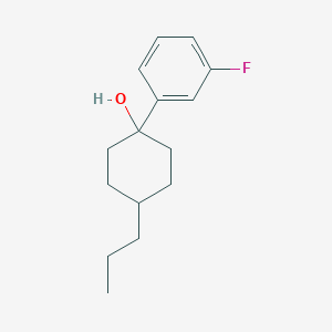 molecular formula C15H21FO B8292065 4-Propyl-1-(3-fluorophenyl)-cyclohexanol 