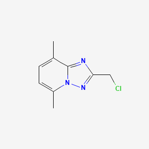 molecular formula C9H10ClN3 B8292072 2-(Chloromethyl)-5,8-dimethyl-[1,2,4]triazolo[1,5-a]pyridine 