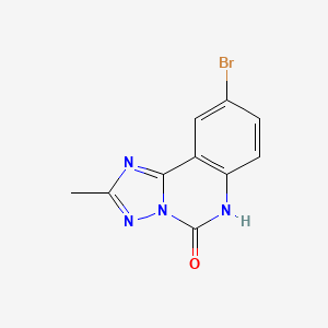 molecular formula C10H7BrN4O B8292098 9-bromo-2-methyl-6H-[1,2,4]triazolo[1,5-c]quinazolin-5-one 