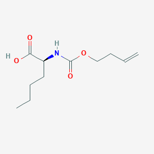molecular formula C11H19NO4 B8292107 N-[(but-3-en-1-yloxy)carbonyl]-L-norleucine 