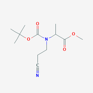 N-Boc-N-(2-cyanoethyl)-L-alanine Methyl Ester