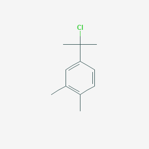 molecular formula C11H15Cl B8292146 1,2-Dimethyl-4-(alpha-chloroisopropyl)benzene 