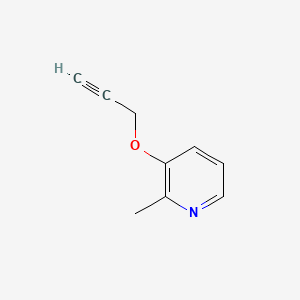 molecular formula C9H9NO B8292155 2-Methyl-3-[(prop-2-yn-1-yl)oxy]pyridine CAS No. 69022-72-6