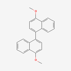 molecular formula C22H18O2 B8292193 1,1'-Binaphthalene, 4,4'-dimethoxy- CAS No. 19817-09-5