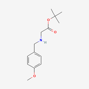 molecular formula C14H21NO3 B8292237 n-(4-Methoxybenzyl)glycine t-butyl ester 