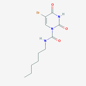 5-bromo-N-hexyl-2,4-dioxo-pyrimidine-1-carboxamide