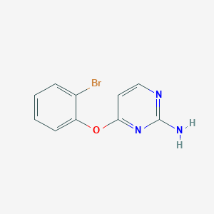 molecular formula C10H8BrN3O B8292352 4-(2-Bromophenoxy)pyrimidin-2-amine 