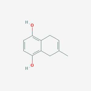 molecular formula C11H12O2 B8292378 5,8-Dihydroxy-2-methyl-1,4-dihydronaphthalene 