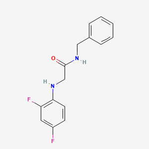 molecular formula C15H14F2N2O B8292386 N-Benzyl-2-(2,4-difluoro-phenylamino)-acetamide 