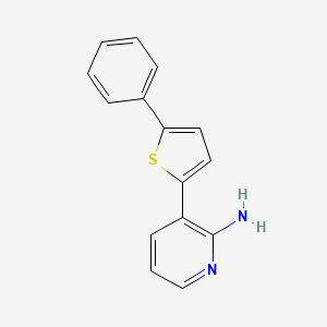 molecular formula C15H12N2S B8292411 3-(5-Phenylthiophen-2-yl)pyridin-2-amine 