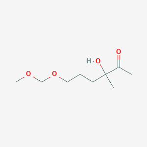 molecular formula C9H18O4 B8292441 3-Methyl-3-hydroxy-6-methoxymethoxy-2-hexanone 