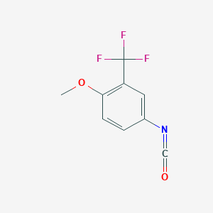 molecular formula C9H6F3NO2 B8292479 4-Methoxy-3-trifluoromethylphenyl isocyanate CAS No. 16588-76-4