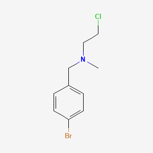molecular formula C10H13BrClN B8292480 N-(4-Bromobenzyl)-2-chloro-N-methylethanamine CAS No. 918642-07-6