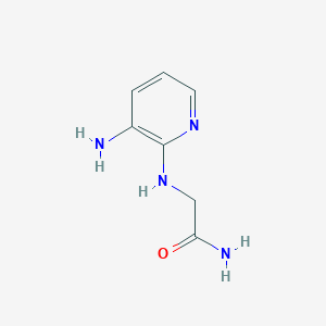 molecular formula C7H10N4O B8292537 2-[(3-Amino-2-pyridinyl)amino]acetamide 
