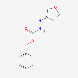benzyl 2-[dihydrofuran-3(2H)-ylidene]hydrazinecarboxylate