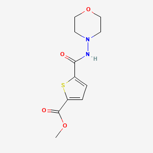 molecular formula C11H14N2O4S B8292580 Methyl 5-(morpholin-4-ylcarbamoyl)thiophene-2-carboxylate 