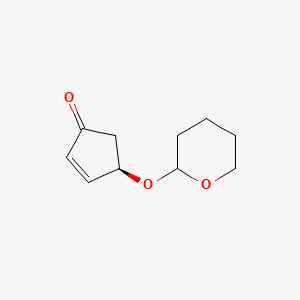(4R)-4-[(Oxan-2-yl)oxy]cyclopent-2-en-1-one