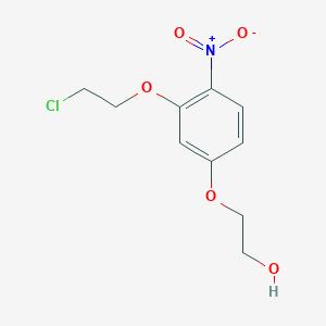 molecular formula C10H12ClNO5 B8292592 2-[3-(2-Chloroethoxy)-4-nitrophenoxy]ethanol 