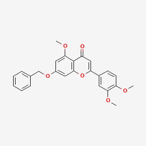 molecular formula C25H22O6 B8292608 7-Benzyloxy-3',4',5-trimethoxy flavone 