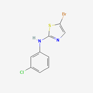 molecular formula C9H6BrClN2S B8292625 5-bromo-N-(3-chlorophenyl)thiazol-2-amine 