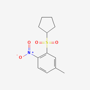3-Cyclopentanesulfonyl-4-nitrotoluene