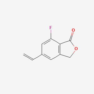molecular formula C10H7FO2 B8292663 7-fluoro-5-vinyl-2-benzofuran-1(3H)-one CAS No. 1255208-35-5