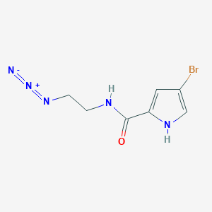 molecular formula C7H8BrN5O B8292699 N-(2-azidoethyl)-4-bromo-1H-pyrrole-2-carboxamide 