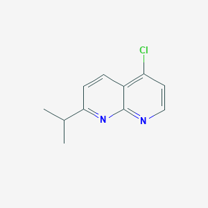molecular formula C11H11ClN2 B8292717 5-Chloro-2-isopropyl-1,8-naphthyridine 