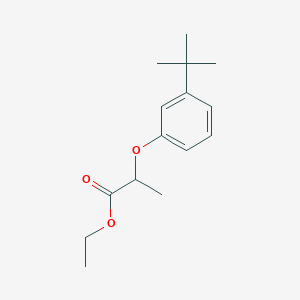 molecular formula C15H22O3 B8292744 2-(3-tert-Butyl-phenoxy)-propionic acid ethyl ester 