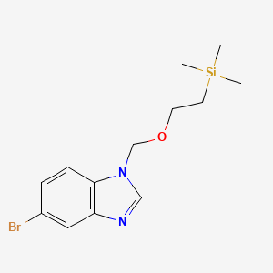 molecular formula C13H19BrN2OSi B8292752 5-bromo-1-(2-trimethylsilanyl-ethoxymethyl)-1H-benzoimidazole 