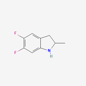 (+)-2-methyl-5,6-difluoro-2,3-dihydro-1H-indole