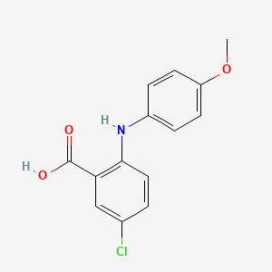 molecular formula C14H12ClNO3 B8292811 5-Chloro-2-(4-methoxyphenylamino)benzoic acid 