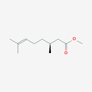 molecular formula C11H20O2 B8292827 6-Octenoic acid, 3,7-dimethyl-, methyl ester, (S)- CAS No. 56994-89-9
