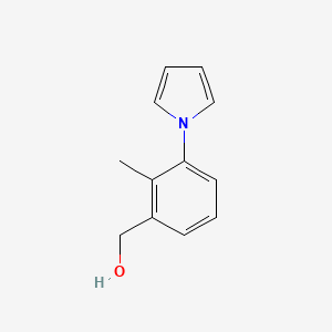molecular formula C12H13NO B8292833 (3-Pyrrol-1-yl)2-methylbenzyl alcohol CAS No. 83140-97-0