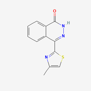 molecular formula C12H9N3OS B8292886 4-(4-methylthiazol-2-yl)phthalazin-1(2H)-one 
