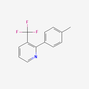 molecular formula C13H10F3N B8293030 2-p-Tolyl-3-trifluoromethyl-pyridine 