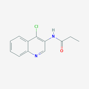 molecular formula C12H11ClN2O B8293033 N-(4-chloroquinolin-3-yl)propionamide 