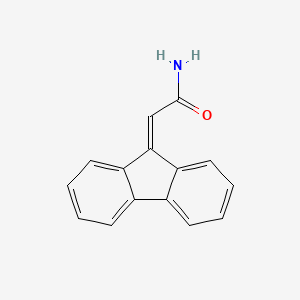 molecular formula C15H11NO B8293045 9-Fluorenylideneacetamide CAS No. 887-97-8