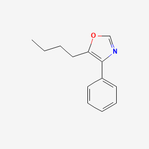 molecular formula C13H15NO B8293046 4-Phenyl-5-butyloxazole 